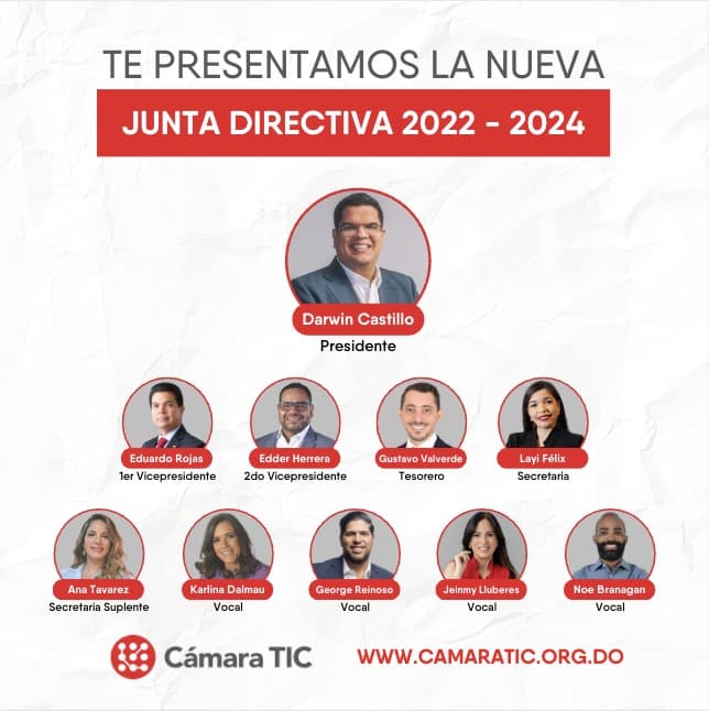 Junta Directiva 2022-2024 de Cámara TIC — foto grupal